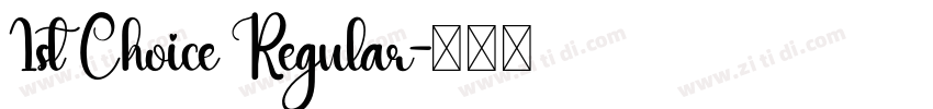 1st Choice Regular字体转换